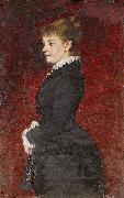 Portrait - Lady in Black Dress Axel Jungstedt